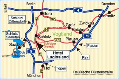 Hotel Luginsland Schleiz Exterior foto